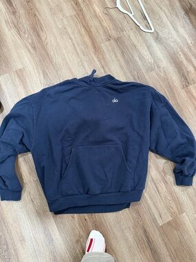 ALO Yoga navy blue pullover hoodie